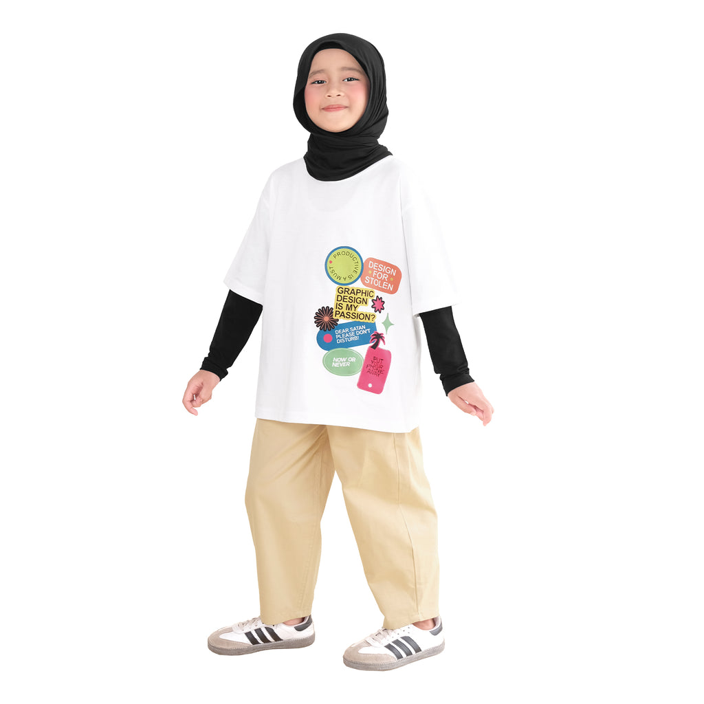 YUMA OVERSIZE TEE - MILKY WHITE