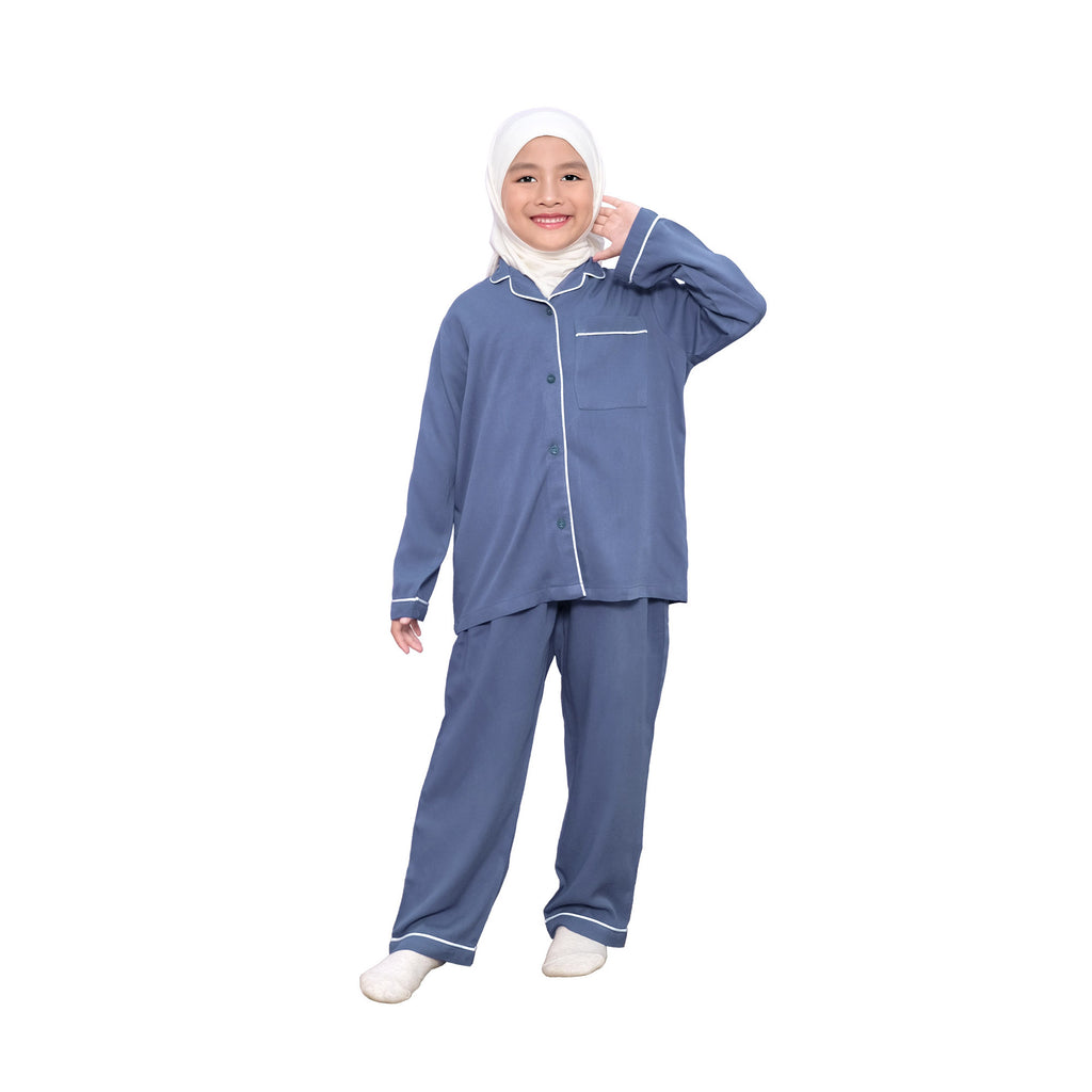 RAHA PAJAMAS - STEEL BLUE