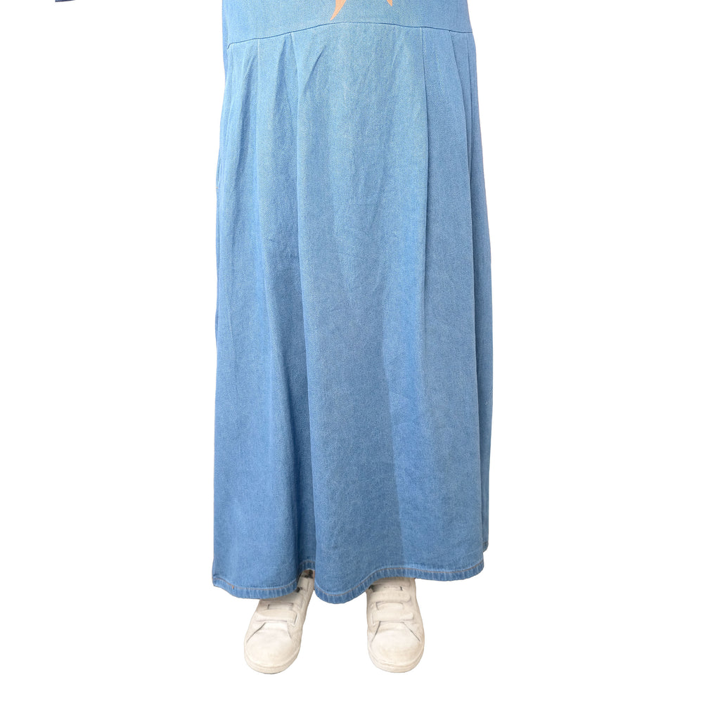 "RAMADHAN & EID SERIES" HAMANI JEANS DRESS - DENIM PEACHY