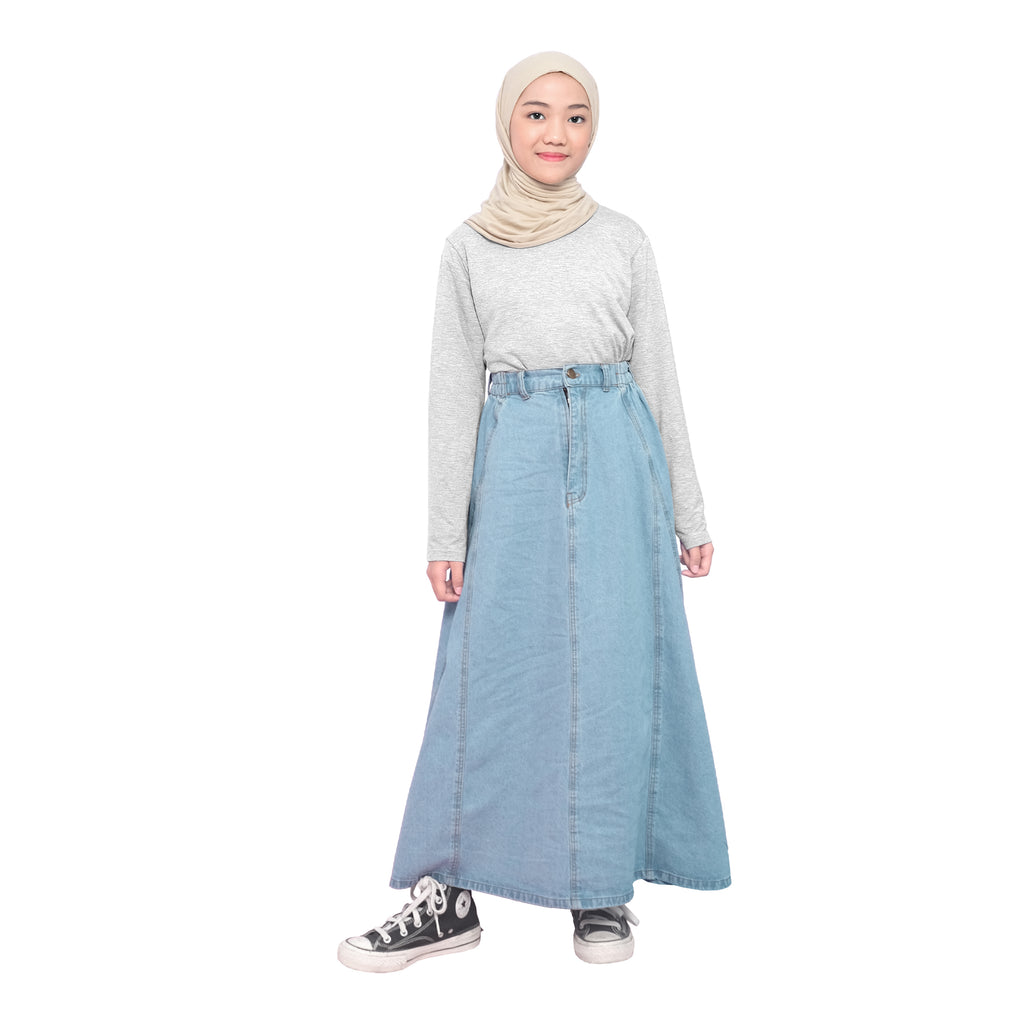 AKIRA JEANS SKIRT - LIGHT BLUE