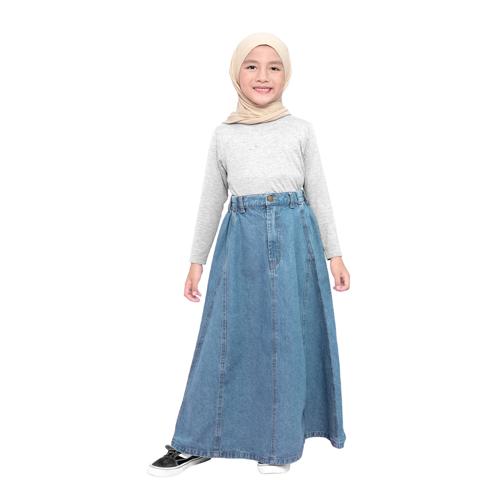 AKIRA JEANS SKIRT - MEDIUM BLUE