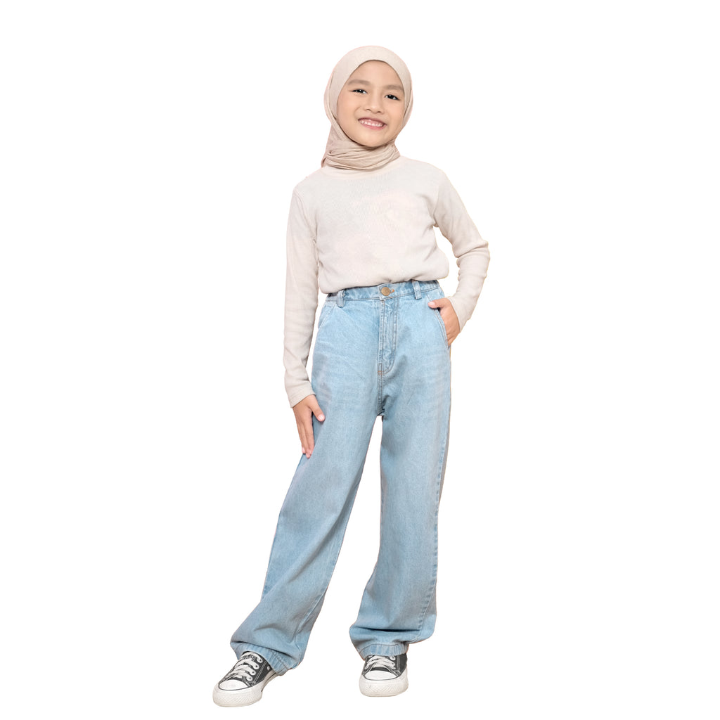 HINATA JEANS PANTS - BLUE DENIM