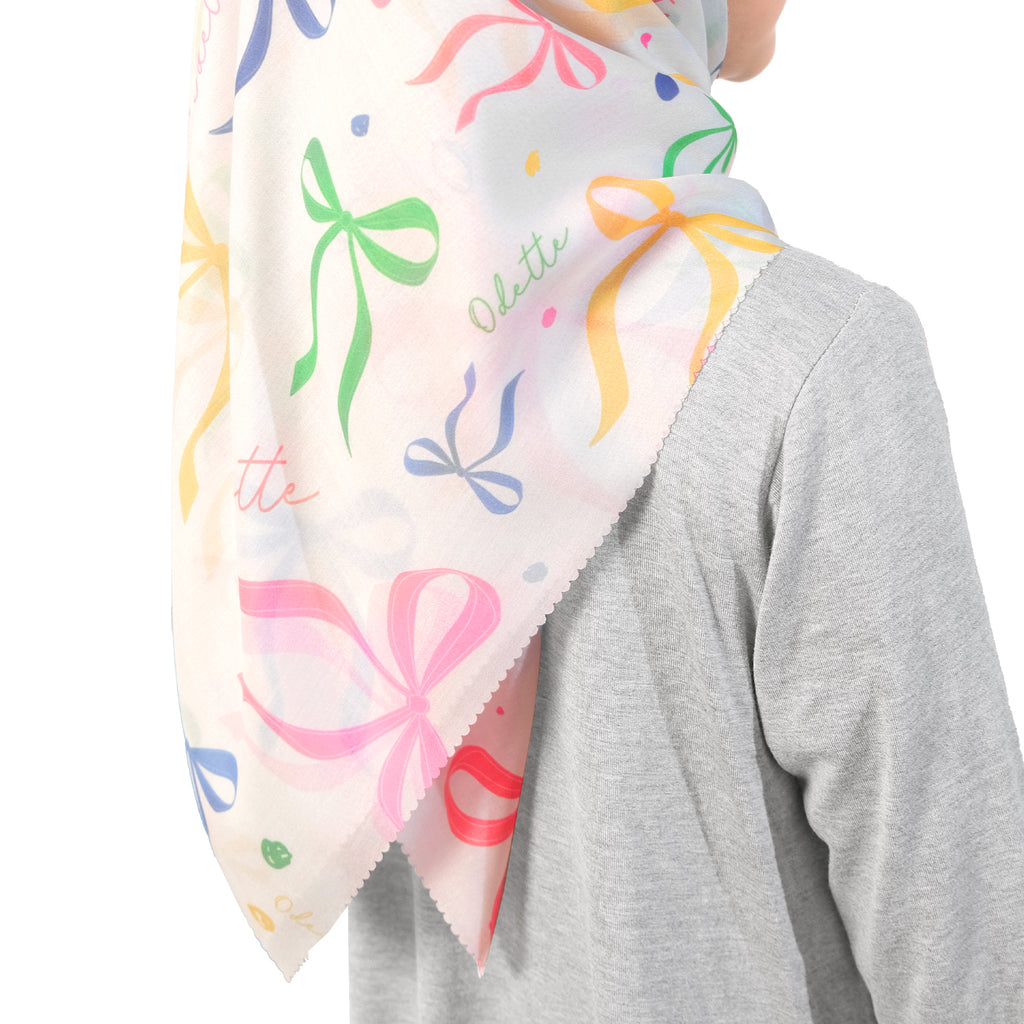 "RAMADHAN & EID SERIES" RIBBON PRINTED HIJAB - COTTON SPRINKLES