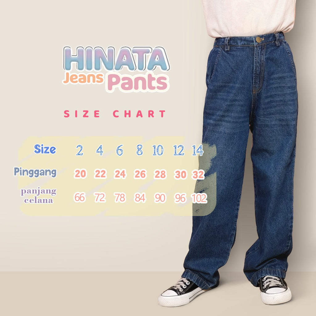 HINATA JEANS PANTS - BLUE DENIM