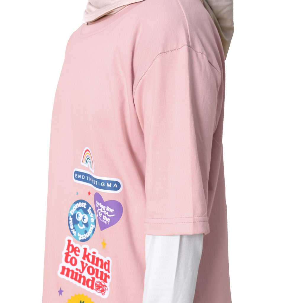 YUMA OVERSIZE TEE - LOVELY PINK