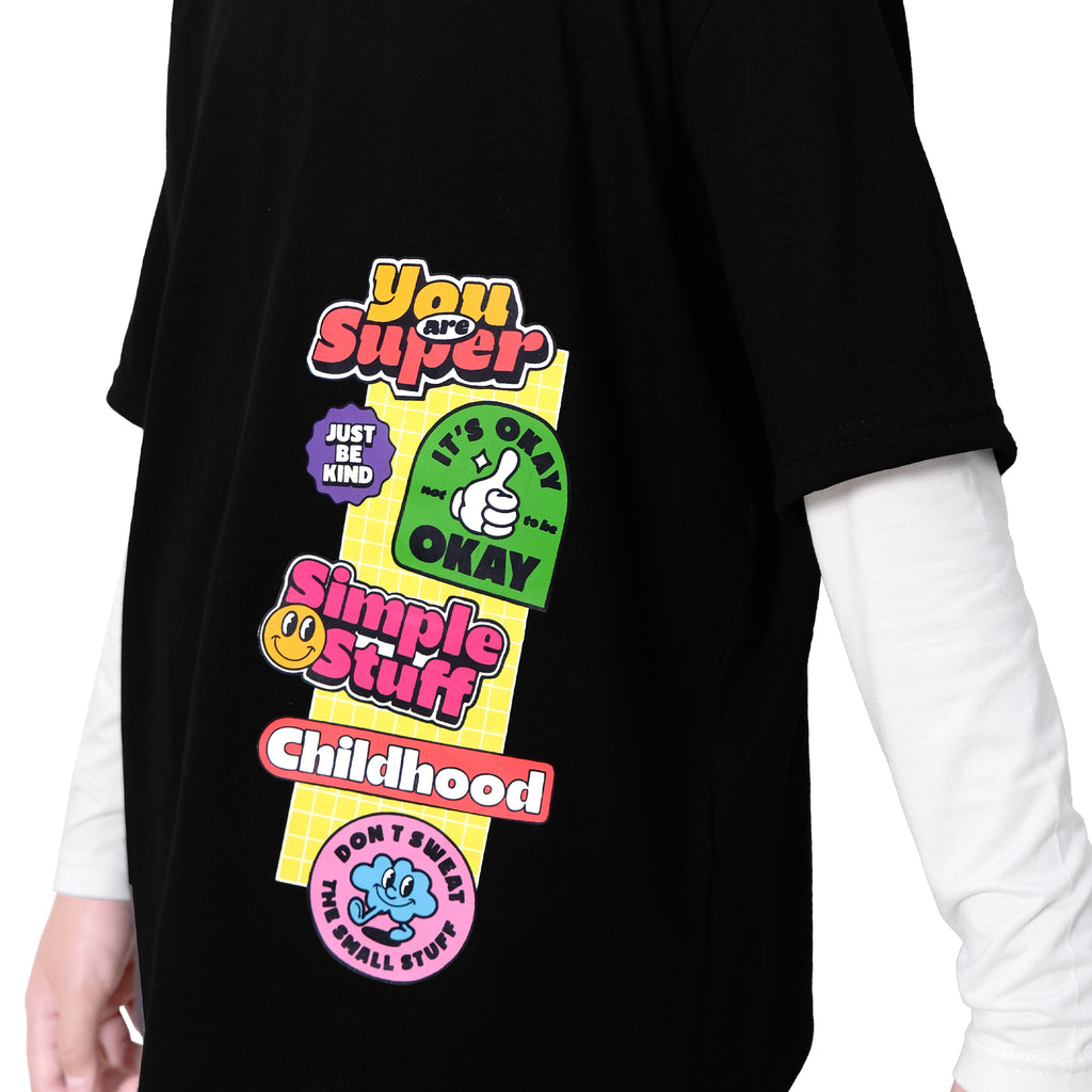 YUMA OVERSIZE TEE - MIDNIGHT BLACK