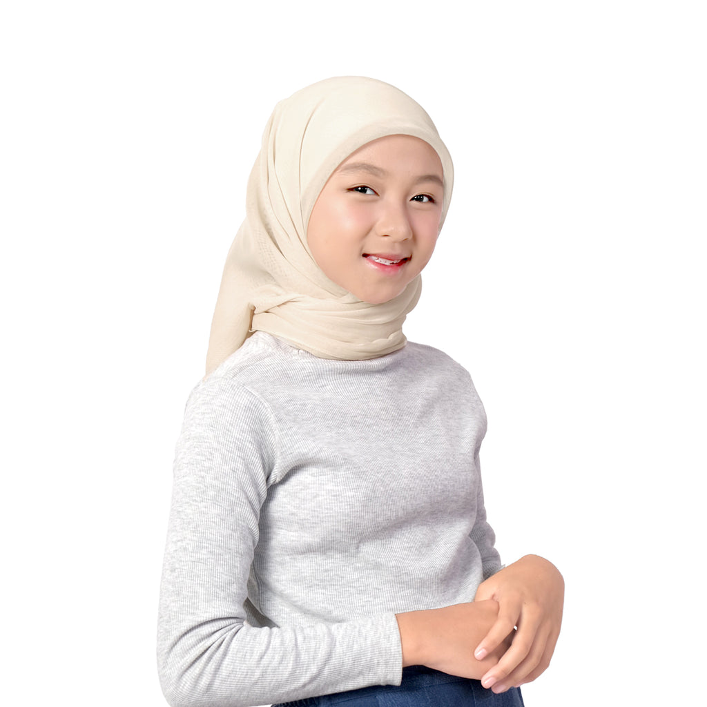 EUN MI SQUARE HIJAB - SKIN BEIGE