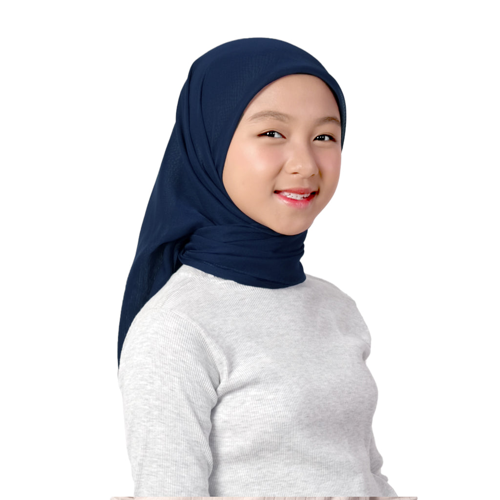 EUN MI SQUARE HIJAB - NAVY