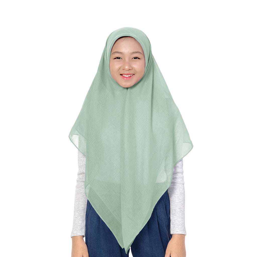 EUN MI SQUARE HIJAB - SAGE GREEN