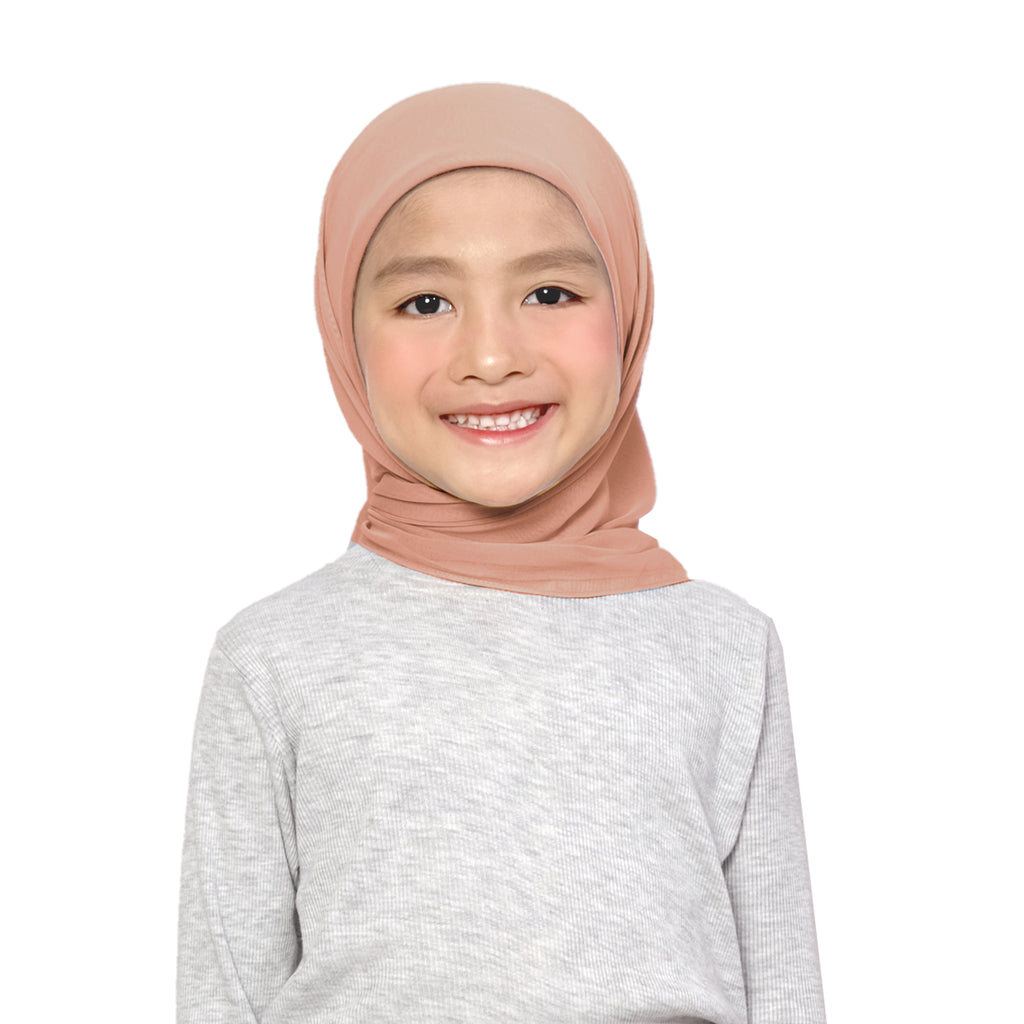 EUN MI SQUARE HIJAB - TROPICAL PEACH