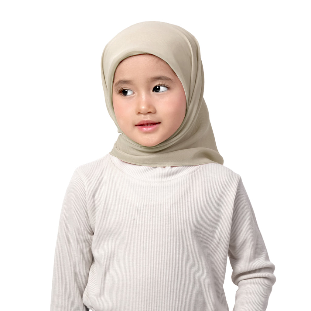 EUN MI SQUARE HIJAB - CARAMEL